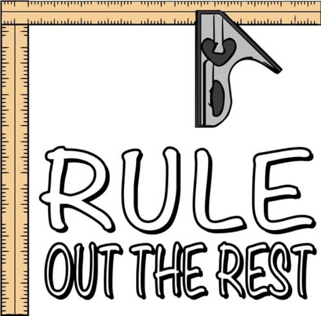 Picture of Rule out the Rest SVG File
