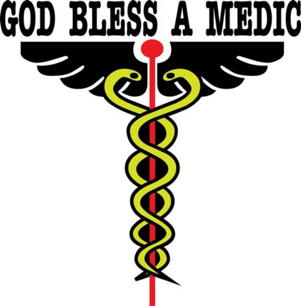 Picture of Bless Medic SVG File