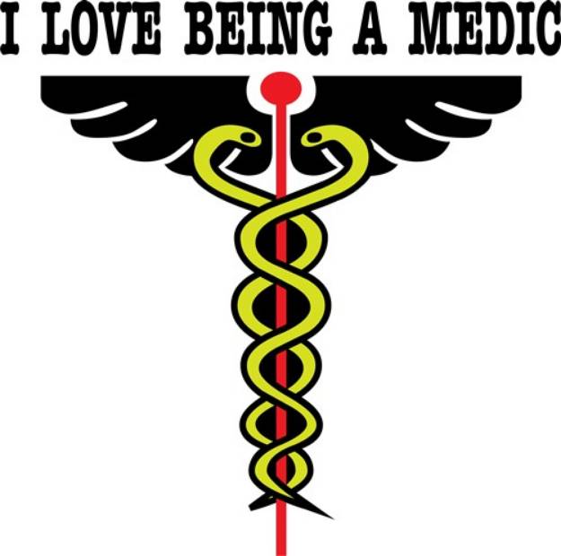 Picture of Love Being Medic SVG File