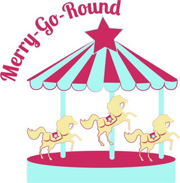Picture of Merry-Go-Round SVG File