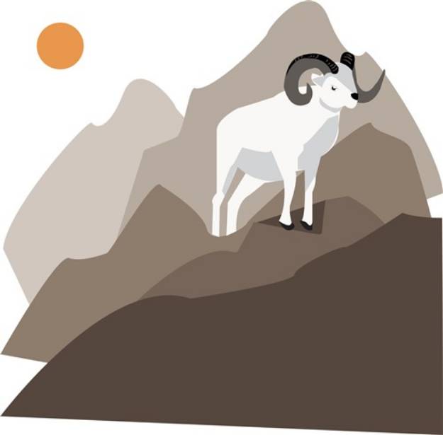 Picture of Mountain Goat SVG File