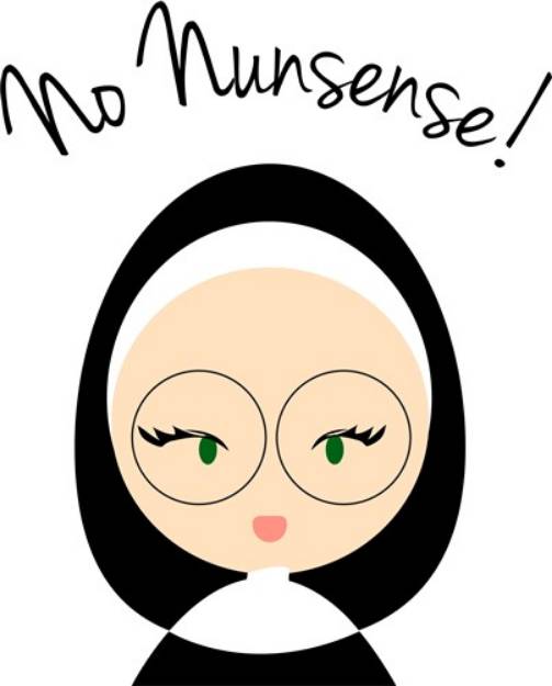 Picture of No Nunsense SVG File