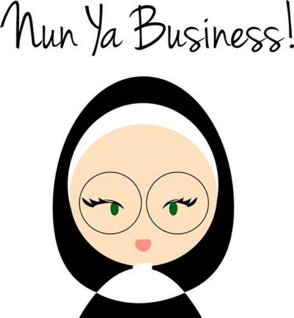Picture of Nun Ya Business SVG File