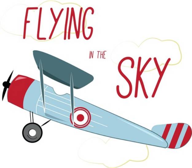 Picture of Flying in the Sky SVG File