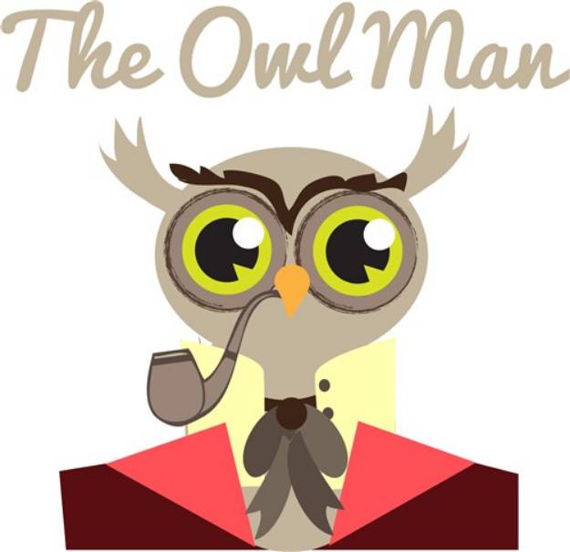 Picture of The Owl Man SVG File