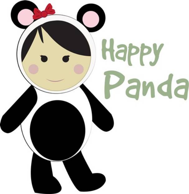 Picture of Happy Panda SVG File