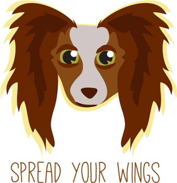 Picture of Dog Wings SVG File