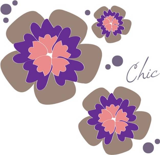 Picture of Chic Flowers SVG File