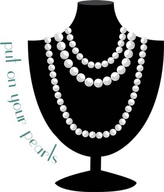 Picture of Put on your Pearls SVG File