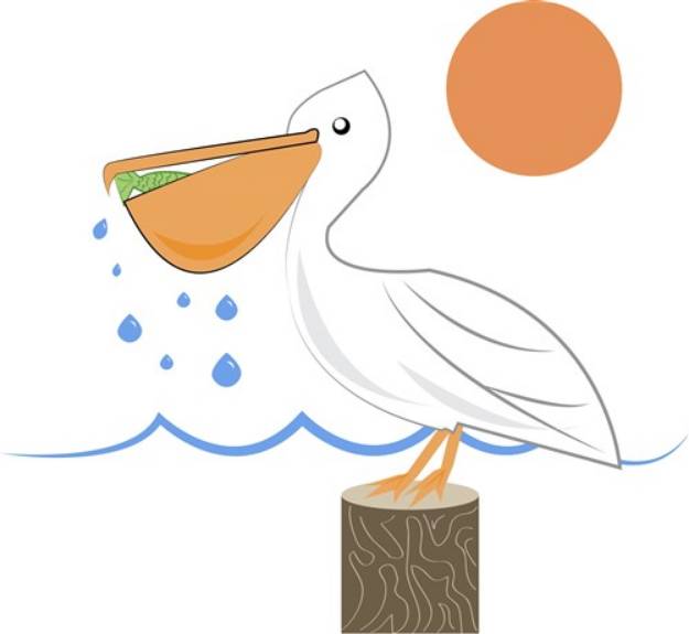 Picture of Pelican Bird SVG File