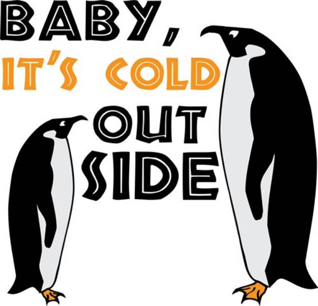Picture of Penguin Cold SVG File