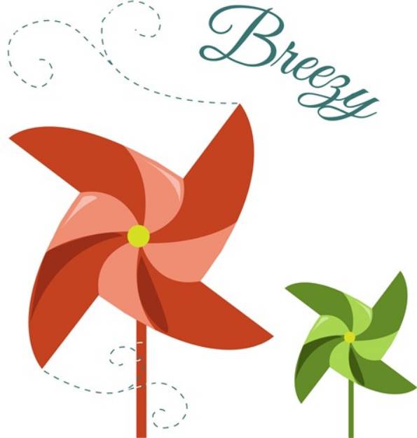 Picture of Breezy Pinwheel SVG File