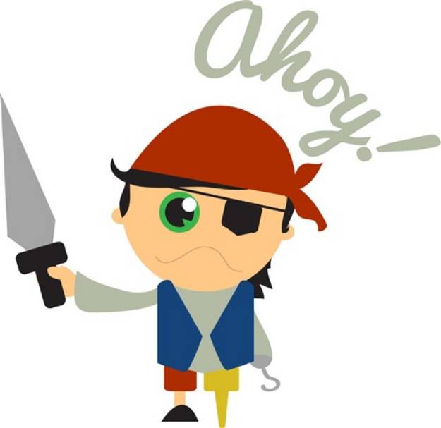 Picture of Ahoy Pirate SVG File