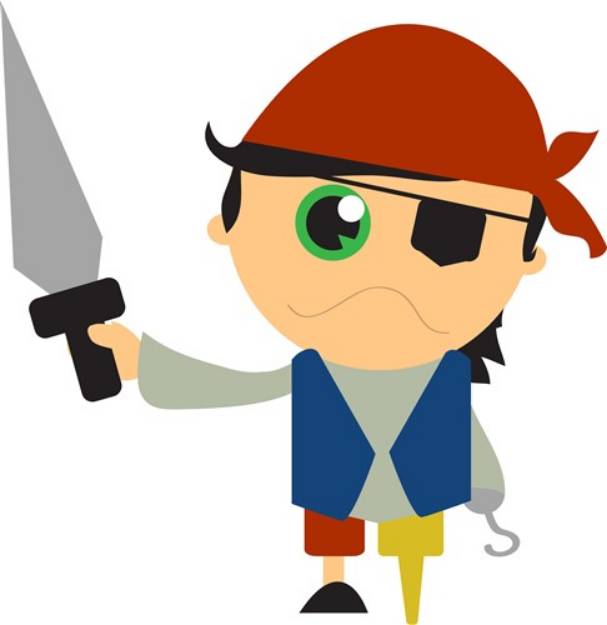 Picture of Pirate Boy SVG File
