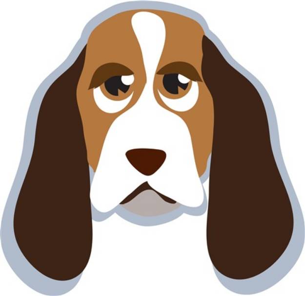 Picture of Hound Head SVG File