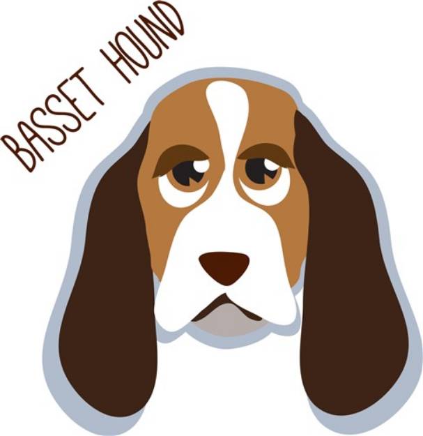 Picture of Basset Hound SVG File