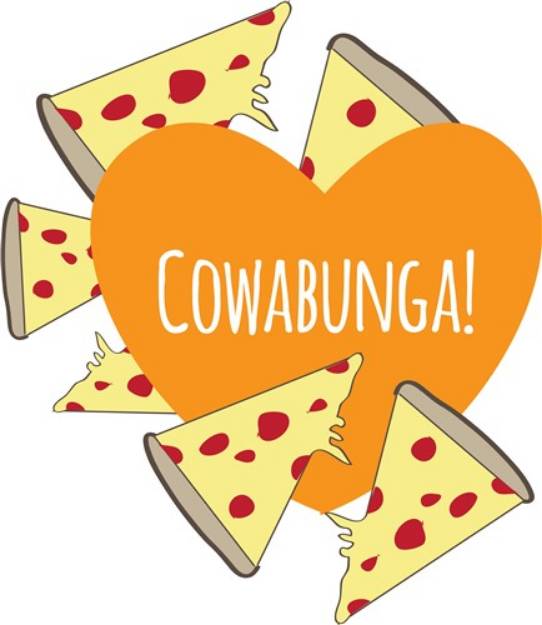 Picture of Cowabunga Pizza SVG File