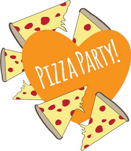 Picture of Pizza Party SVG File