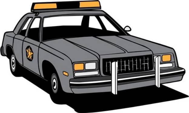 Picture of Cop Car SVG File