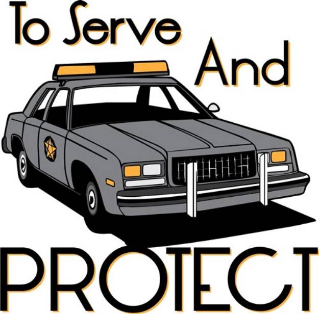 Picture of Serve and Protect SVG File