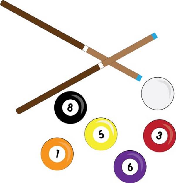 Picture of Billiards Pool SVG File