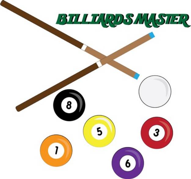 Picture of Billiards Master SVG File