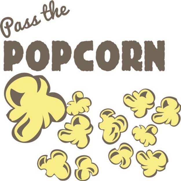 Picture of Pass the Popcorn SVG File