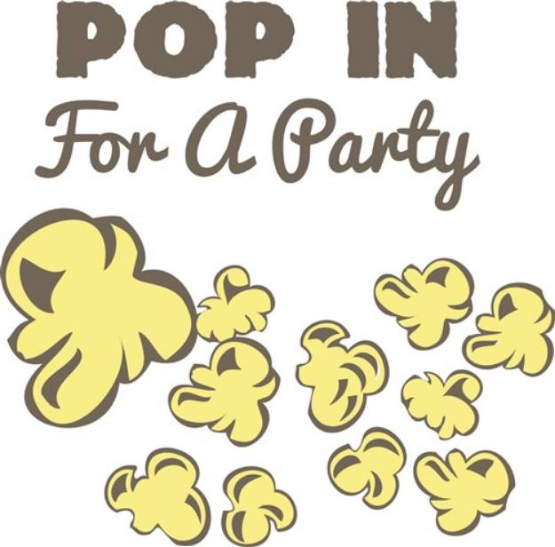 Picture of Pop in for a Party SVG File