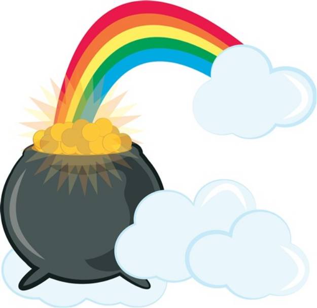 Picture of Rainbow Treasure SVG File