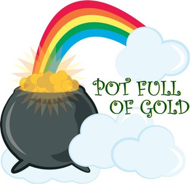 Picture of Pot Full of Gold SVG File