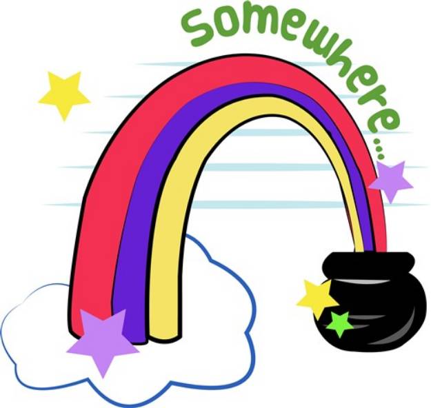 Picture of Somewhere Rainbow SVG File