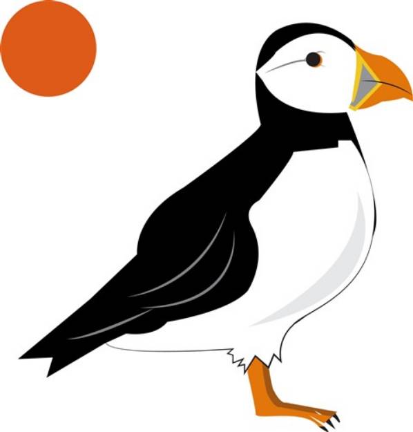 Picture of Puffin Bird SVG File