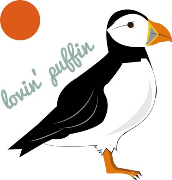 Picture of Lovin Puffin SVG File