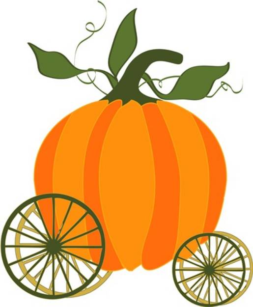 Picture of Pumpkin Carriage SVG File