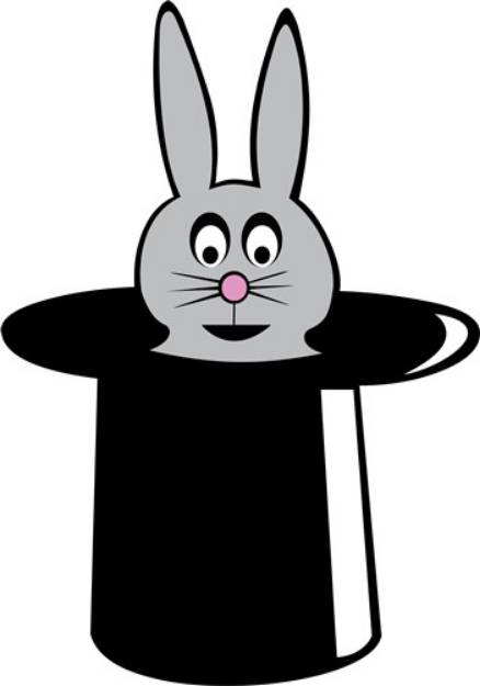 Picture of Rabbit Trick SVG File