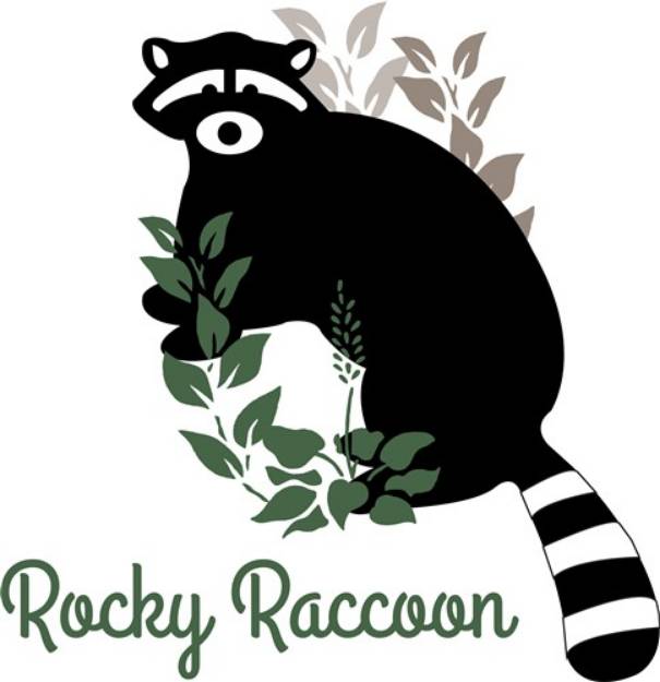 Picture of Rocky Raccoon SVG File