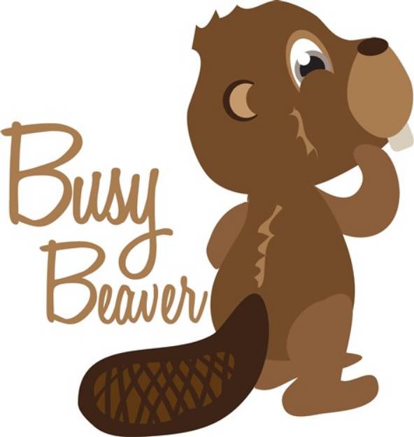 Picture of Busy Beaver SVG File