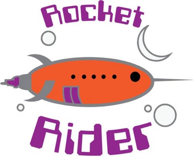 Picture of Rocket Rider SVG File
