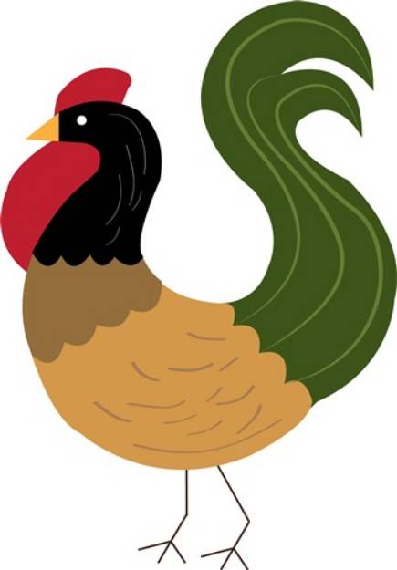 Picture of Rooster  SVG File
