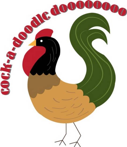 Picture of Cock-a-doodle Do SVG File