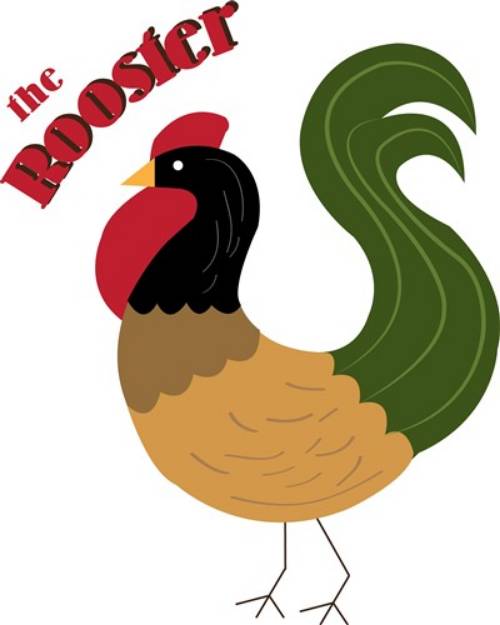 Picture of The Rooster SVG File