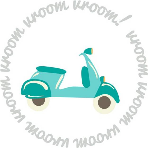 Picture of Scooter Vroom SVG File