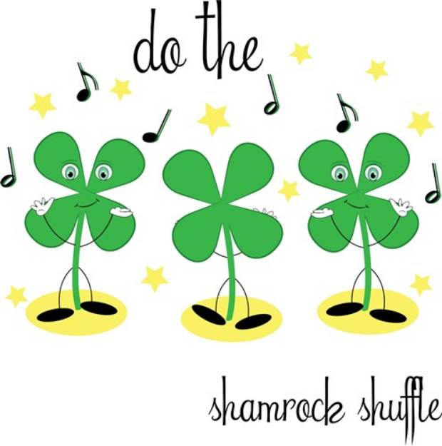 Picture of Shamrock Shuffle SVG File