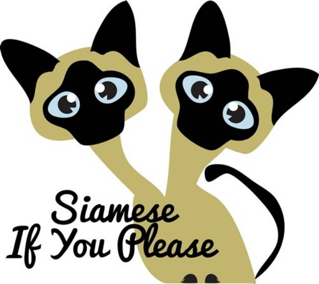 Picture of Siamese Please SVG File