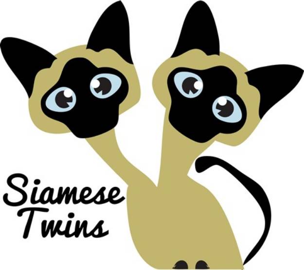 Picture of Siamese Twins SVG File