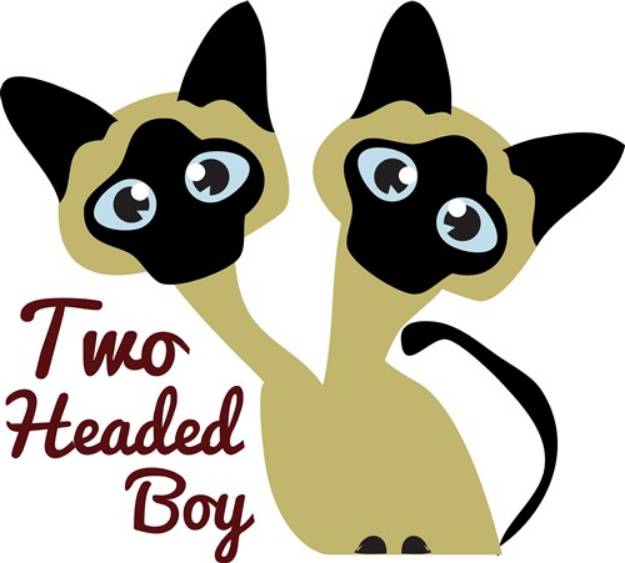 Picture of Two Headed Boy SVG File