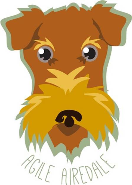 Picture of Agile Airedale SVG File