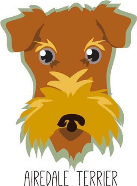 Picture of Airedale Terrier SVG File