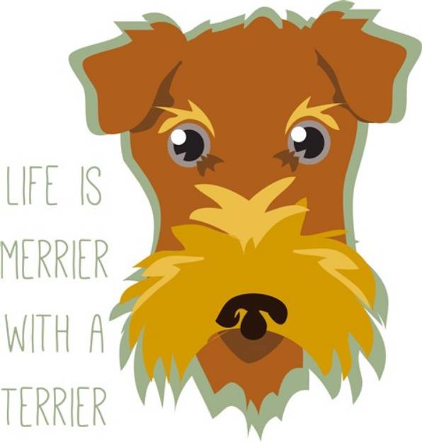 Picture of Merrier Terrier SVG File