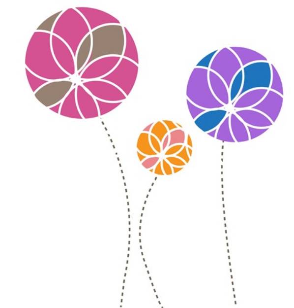 Picture of Flower Circles SVG File